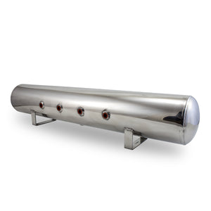 5 Gal Alum Air Tank (Face Ports) Polished
