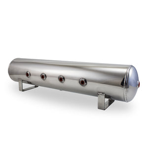 4 Gal Alum Air Tank (Face Ports) Polished