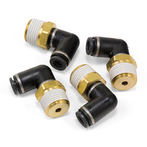 Elbow Male - 3/8" MNPT x 1/4" PTC - DOT - SMC # KV2L07-36S