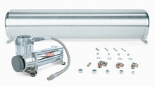 Load image into Gallery viewer, 28&quot; FLO Tank w/ Viair 444c Compressor, 1/4&quot; &amp; 3/8&quot; fittings and tank mounting hardware