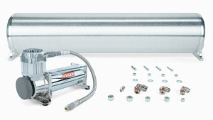 28" FLO Tank w/ Viair 444c Compressor, 1/4" & 3/8" fittings and tank mounting hardware
